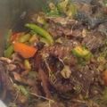 El cooksnap de Ibrahim Sánchez cuando hizo Chop suey de res y pollo.