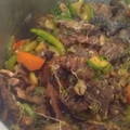 El cooksnap de Ibrahim Sánchez cuando hizo Chop suey de res y pollo.
