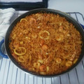El cooksnap de Anitaa Mariin cuando hizo Fideuá de marisco (al estilo de Barcelona).