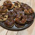 El cooksnap de Rocio cuando hizo Donas al horno bañadas en chocolate negro y blanco.🇺🇾.