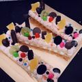 صورة من 🍓💞مطبخ ام ندى اماني🍓💞، شاركها بعد تجربة وصفة كعكة عيد ميلاد نسمة على شكل حرف N