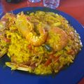 El cooksnap de Dany cuando hizo Paella de marisco y pescado.