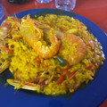 El cooksnap de Dany cuando hizo Paella de marisco y pescado.