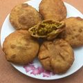 Saranya Vignesh's cooksnap of when they made Khasta Kachori.