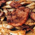 Cooksnap από Ποπη στη συνταγή Πατάτες στο φούρνο με μπριζόλες !