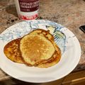 Katatonickat's cooksnap of when they made 3 ingredient fake pancakes (made with oats and cottage cheese).