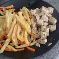 El cooksnap de maria isabel gonzalez cortes cuando hizo Pollo al limón con especias y patatas fritas con zanahorias.