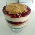 howfos1911's cooksnap of when they made STRAWBERRY CHEESE CAKE TRIFLE.
