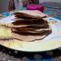 El cooksnap de Samantha cuando hizo Pancakes de salvado de avena y queso crema.