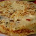 El cooksnap de María López cuando hizo Tortilla de patata,calabacín,pimiento verde y champiñones.