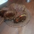 El cooksnap de Noelia Sosa cuando hizo Pan de carne relleno.