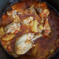 El cooksnap de Guady Soria cuando hizo Estofado de papas y pollo.