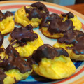 El cooksnap de Emilio FM cuando hizo Bombas rellenas de dulce de leche y baño de chocolate.