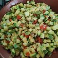 El cooksnap de Blanca Ramírez cuando hizo Calabacitas a la mexicana.