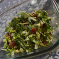 El cooksnap de Eduardo Agudo Alba cuando hizo Ensalada del día, con cogollos, anchoas y queso feta.