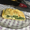 El cooksnap de sandra.huelmo@yahoo.com cuando hizo CALZONE CAPRESE sin levadura 🍅🧀🌿.