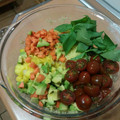 El cooksnap de Curro Muñiz cuando hizo Ensalada de cous cous de espelta con mango.