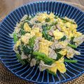 とみー＆ぱんちゃん's cooksnap of when they made タレが絡む☆豚肉と卵、小松菜の炒めもの.