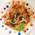 รูป Cooksnap ของ Roj Da เมื่อเขาทำ สปาเกตตีผัดขี้เมา