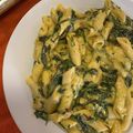 El cooksnap de Valentin Centurion cuando hizo Pasta integral con espinacas y crema de cheddar.