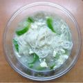 蕾洢Lazy 的 豬肉絲瓜蛋花湯麵 cooksnap