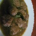 El cooksnap de Manuel M. Q. cuando hizo Albóndigas rellenas de roquefort en salsa de Pedro Ximénez.