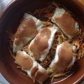 El cooksnap de lulu&dani cuando hizo Bacalao confitado con ali-oli y patatas paja.
