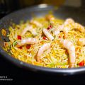 El cooksnap de Zaida TC @alquimiasfood cuando hizo Noodles de arroz con verduras y gambas.