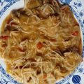 El cooksnap de Merche MR cuando hizo Solomillo de cerdo a la soja con setas y noodles de arroz.