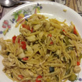 El cooksnap de Rubén cuando hizo Yakisoba de pollo y verduras.