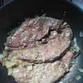 El cooksnap de Sofia Rizzo cuando hizo Hígado encebollado.