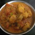 Monali Dattani's cooksnap of when they made કાઠિયાવાડી લસણીયા કેળા બટેટા(kathiyawadi lasaniya kela bateta Recipe In Gujarati).