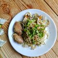 Cooksnap Nur Nadiah semasa beliau membuat Spaghetti Aglio Olio Udang Harimau.