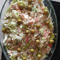 El cooksnap de Faustino Mateo Corrochano cuando hizo 🍚🥑Ensalada de arroz con atún, aguacate, cebolla y lechuga.🥬.