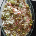 El cooksnap de Faustino Mateo Corrochano cuando hizo 🍚🥑Ensalada de arroz con atún, aguacate, cebolla y lechuga.🥬.