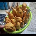vineeta gupta 's cooksnap of when they made MIRCHI KE PAKODE/GREEN CHILLI FRITTERS.