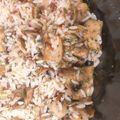 El cooksnap de Marvi cuando hizo Arroz blanco con champiñones y gambas.