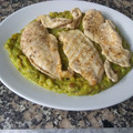 El cooksnap de Eduardo peña embil cuando hizo Pechuga a la plancha con cama de calabacín y aguacate.