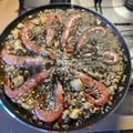 El cooksnap de Marita AdM cuando hizo Arroz negro con gambas y calamares.