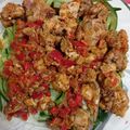 El cooksnap de Gabriela Diez cuando hizo Espaguetis de calabacín con trocitos de cerdo en salsa de tomate.