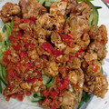 El cooksnap de Gabriela Diez cuando hizo Espaguetis de calabacín con trocitos de cerdo en salsa de tomate.