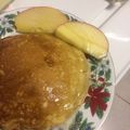 El cooksnap de María Fernanda García cuando hizo Panqueques.