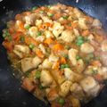 El cooksnap de Malena Granata cuando hizo Pollo salteado con verduras.