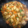 El cooksnap de Malena Granata cuando hizo Pollo salteado con verduras.