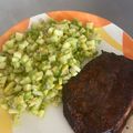 El cooksnap de Lucesita cuando hizo Ensalada Aguacate con Mango.