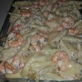 El cooksnap de catarrin habibi soto cuando hizo Pasta con salsa cremosa, camarones y limón.