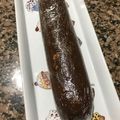 El cooksnap de Laura Mór cuando hizo Salchichón de chocolate.