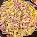 El cooksnap de Juliet's Sweet Creations cuando hizo Pasta con salsa funghi / salsa de setas.