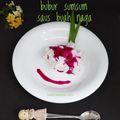 Cooksnap dari yanti sutanto untuk resep Snack 6+ Bubur sumsum saus buah naga