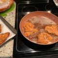 El cooksnap de Mariela Villegas cuando hizo Pechuga de pollo empanizada con puré de papa y arroz blanco a lo Carmelita.